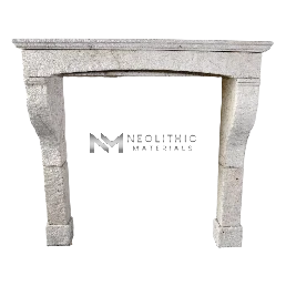 Reclaimed Limestone Mantel